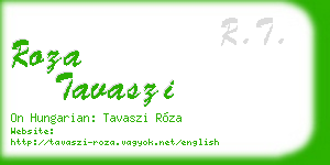 roza tavaszi business card